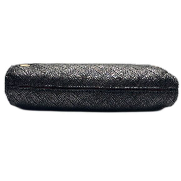 Hammitt Tony Small Black Chevron Leather Crossbody Bag Polished Gold - Picture 9 of 15